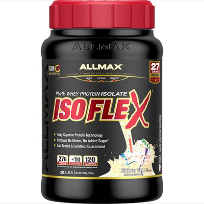 ISOFLEX 100% WHEY PROTEIN - BIRTHDAY CAKE 2LB